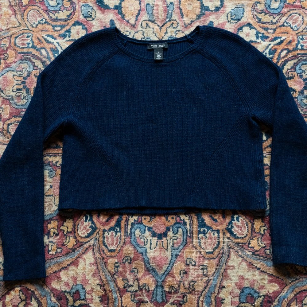 Cropped Blue Sweater - Pantone Color of 2020
